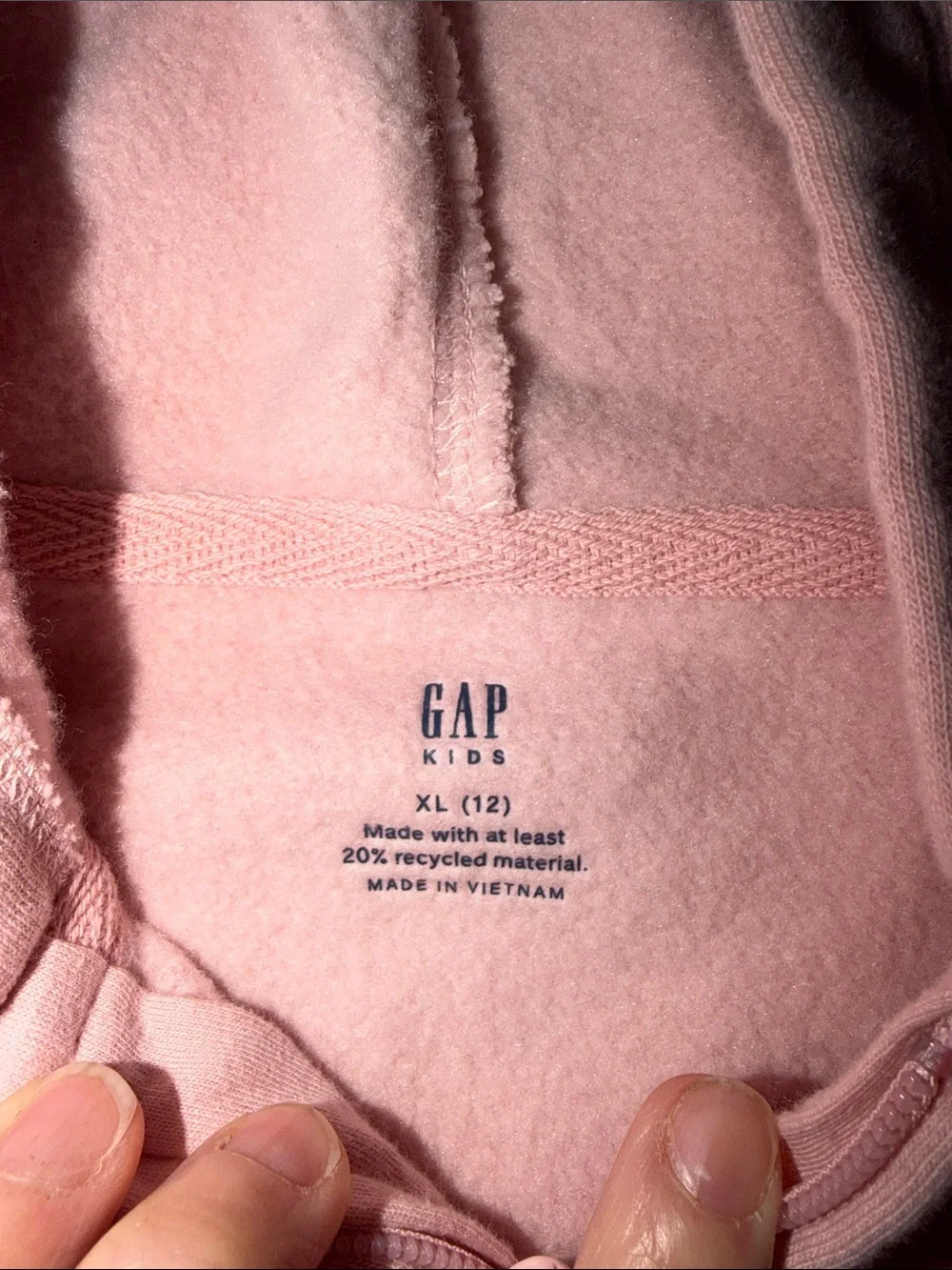 NWOT Lot of 2 Gap Kids Full Zip Fleece Hooded Sweatshirt size XL (12)